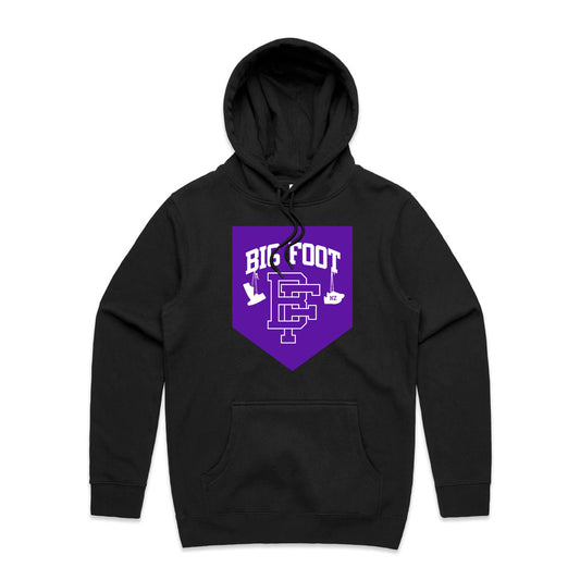 Banner Logo Hood - Black / Purple