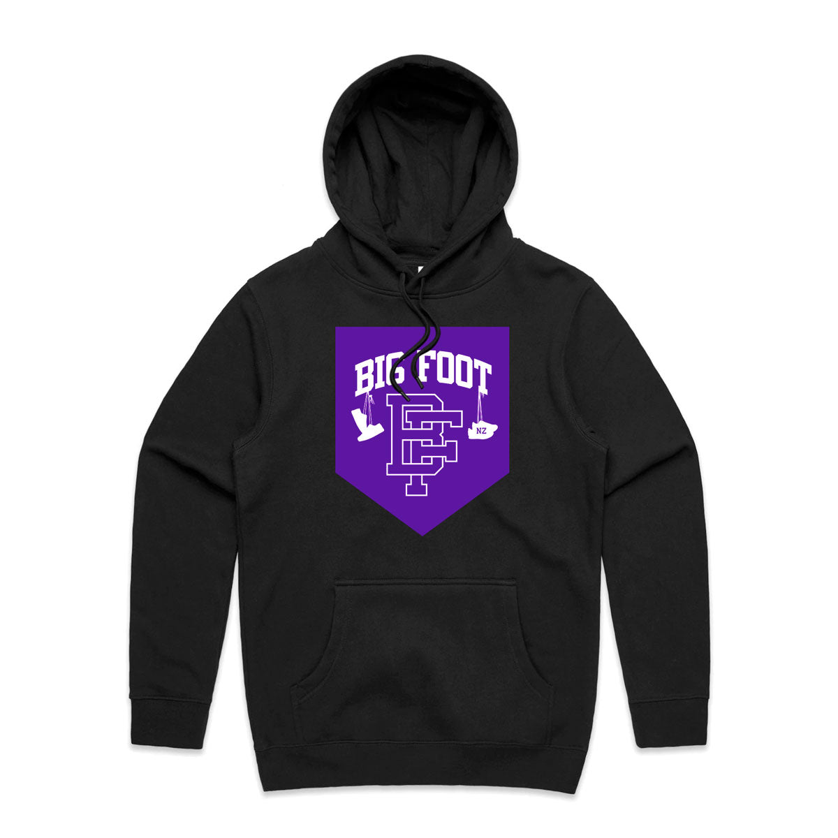 Banner Logo Hood - Black / Purple